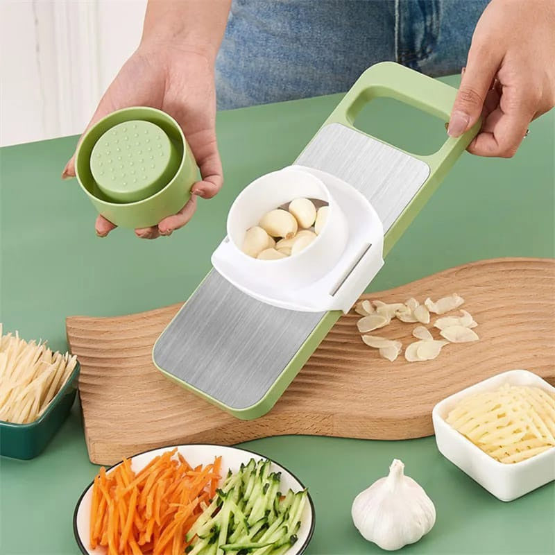 Stainless Steel Vegetable Slicer Cutter (5-in-1)