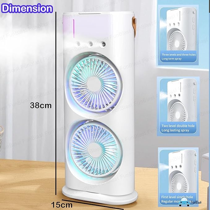 Double-Ended Spray Water Mist Fan