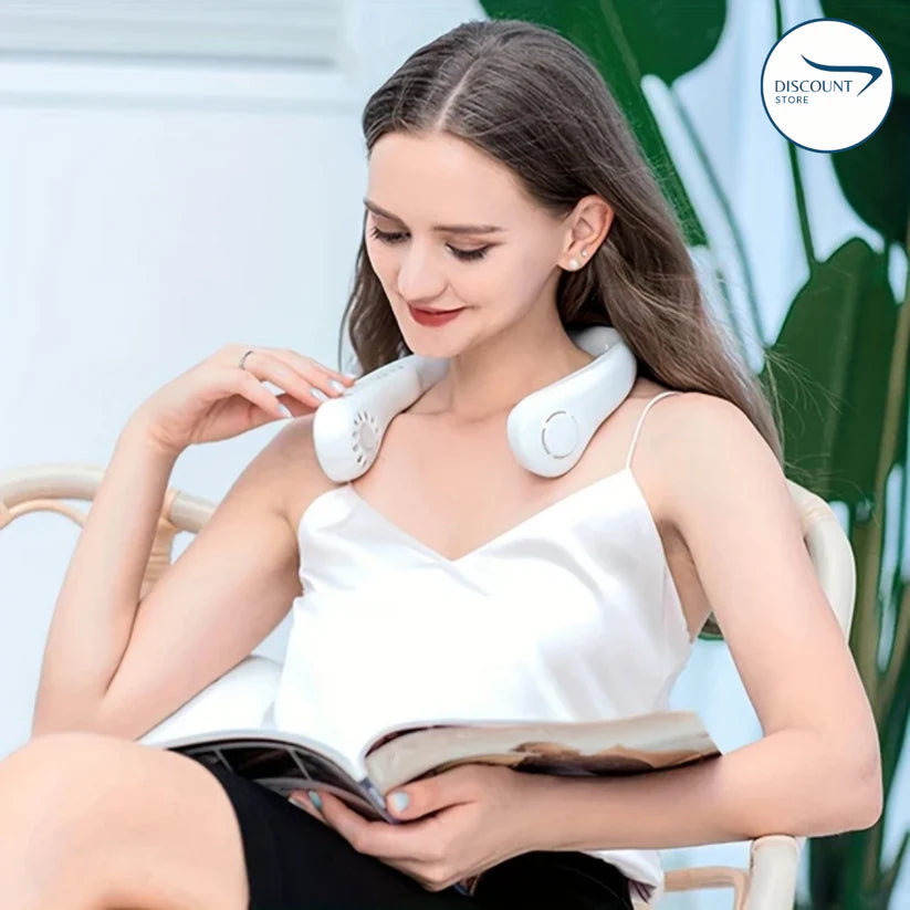 Portable Rechargeable Neck Fan - (IMPORTED)