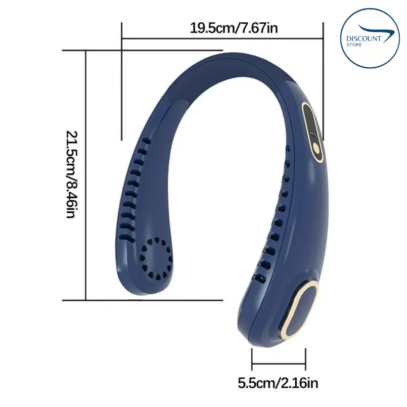 Portable Rechargeable Neck Fan - (IMPORTED)