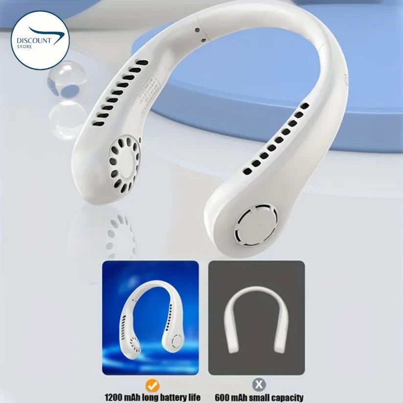 Portable Rechargeable Neck Fan - (IMPORTED)