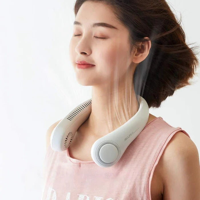 Portable Rechargeable Neck Fan - (IMPORTED)